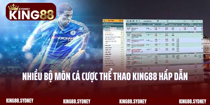 Nhiều bộ môn cá cược thể thao King88 hấp dẫn trên website